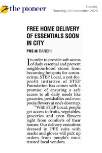 Read more about the article Free Home Delivery of Essentials Soon In The City
