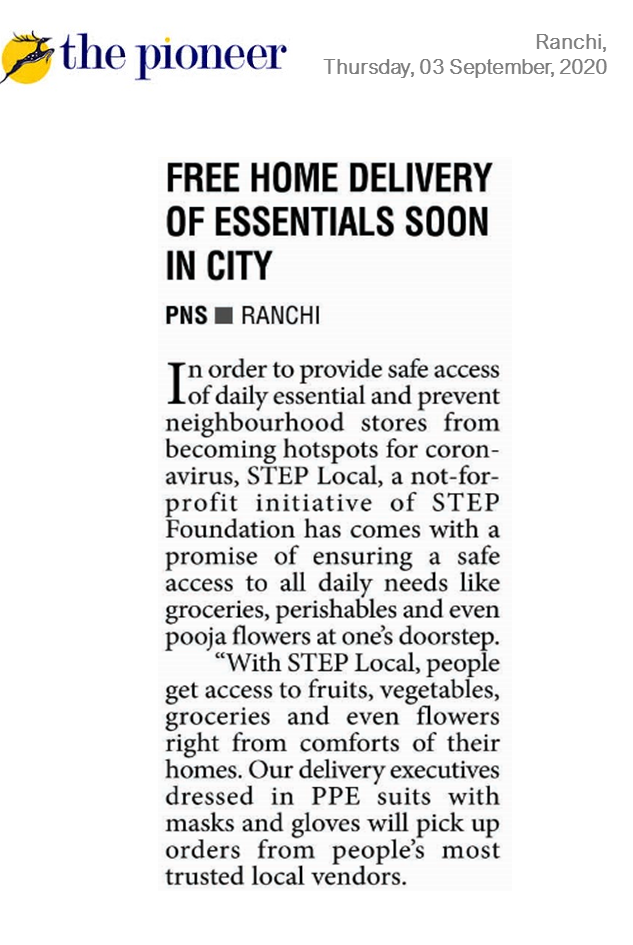 Read more about the article Free Home Delivery of Essentials Soon In The City
